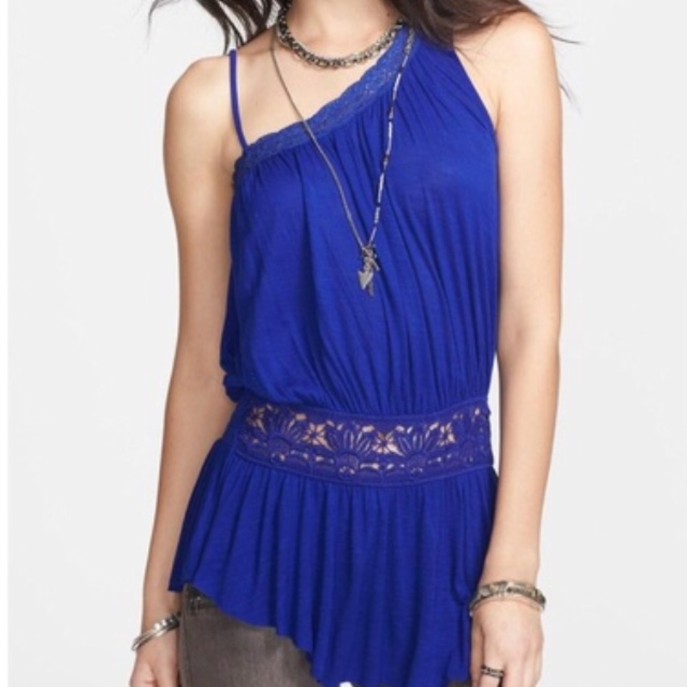 FP • Summer Haze Lace Peplum Top